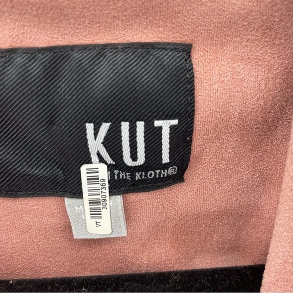 Kut from the Kloth Blush Pink Flowy Drapey Soft Blazer Jacket Size 4 - Picture 3 of 11